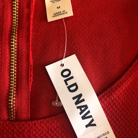 NWT old navy red fit and flare dress - Picture 4 of 4